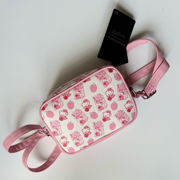 Hello Kitty Strawberry Milk Crossbody by Loungefly NWT - Picture 5 of 12